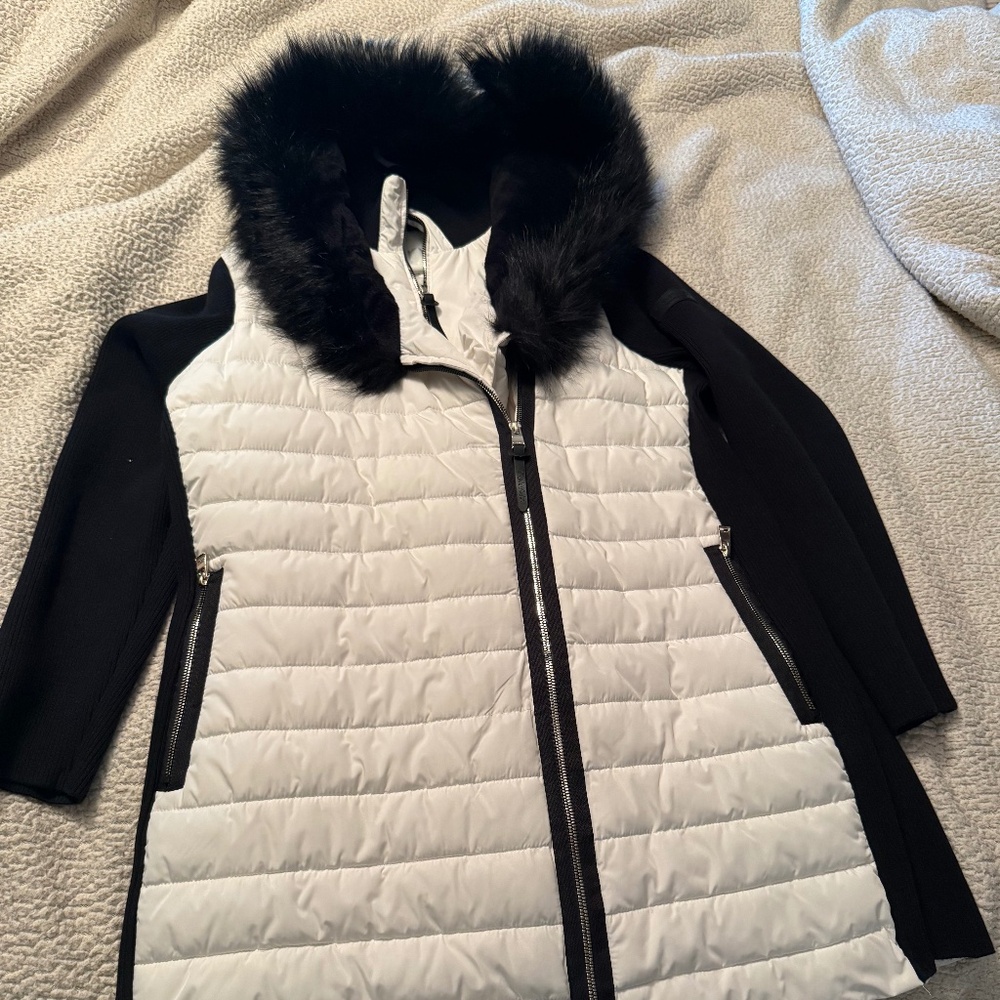 Womens Calvin Klein Performance Rib Walker Jacket Faux fur size 1x